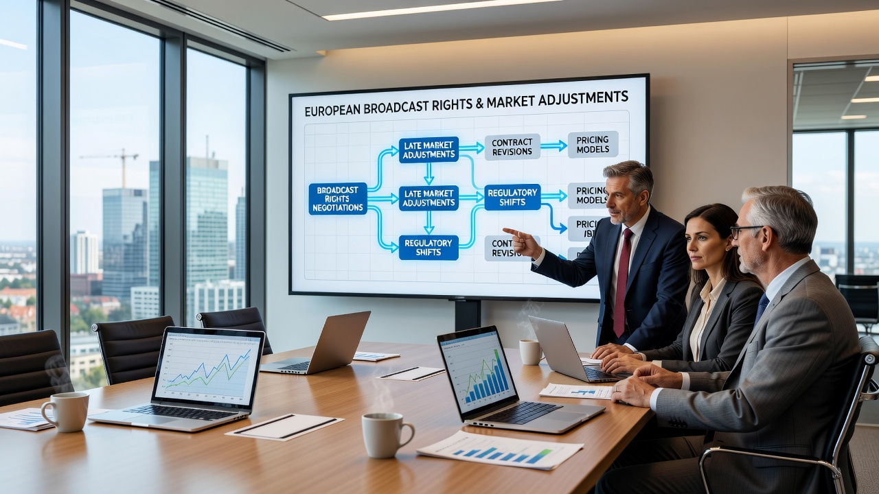 Late market adjustments in odds during European cup qualifier broadcast negotiations